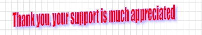Thanks for your support